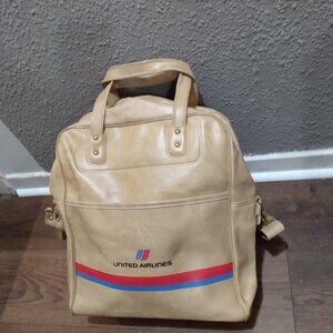 Vintage United Airlines Shoulder Bag Carry On Luggage Retro